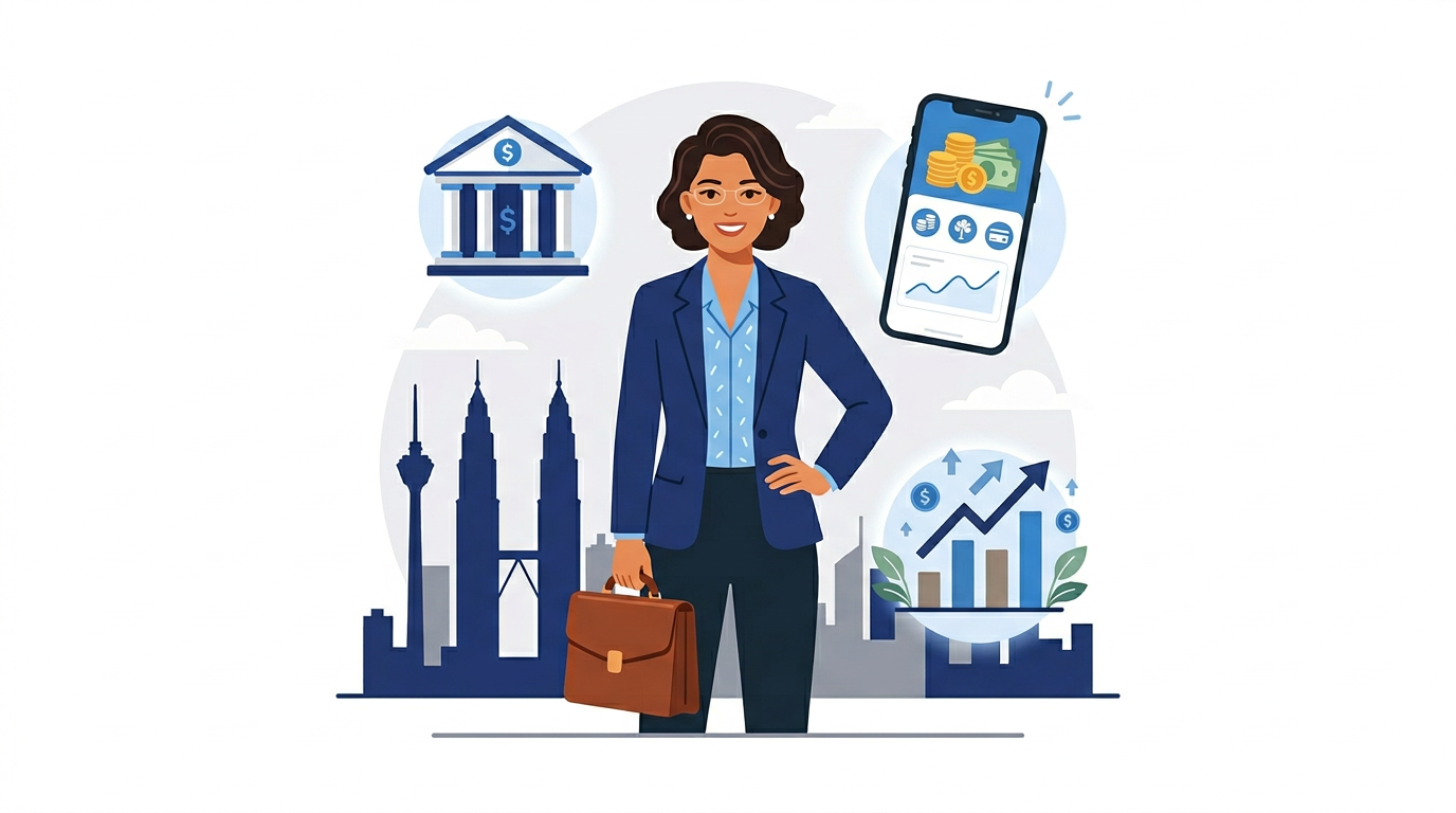 Private sector professional with KL skyline